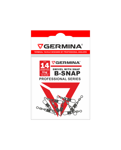 Agrafka z krętlikiem GERMINA B-Snap nr 14 - op. 10 Agrafka z krętlikiem GERMINA B-Snap nr 14 - op. 10
