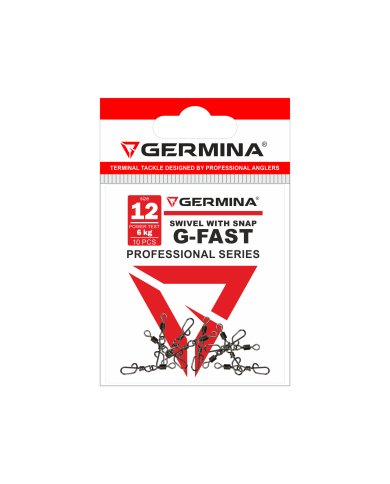 Agrafka z krętlikiem GERMINA G-Fast nr 12 - op. 10 szt.