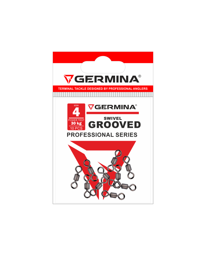 Krętlik GERMINA Grooved Swivel nr 4 - op. 10 szt.