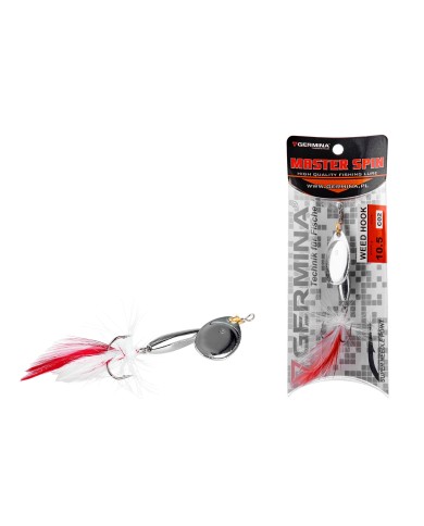 Błystka Obrotowa Germina Weed Hook Chr 10,5g Germina - 2 Błystka Obrotowa Germina Weed Hook Chr 10,5g Germina - 2
