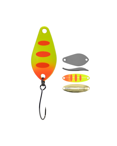 Błystka Wahadłowa GERMINA Trout Spoon 1.5g - Orange Tiger Błystka Wahadłowa GERMINA Trout Spoon 1.5g - Orange Tiger