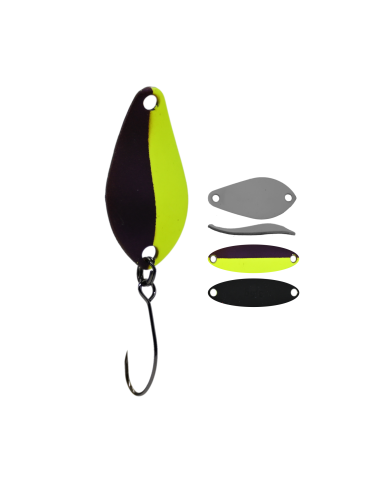 Błystka Wahadłowa GERMINA Trout Spoon 1.5g - Black Widow Błystka Wahadłowa GERMINA Trout Spoon 1.5g - Black Widow