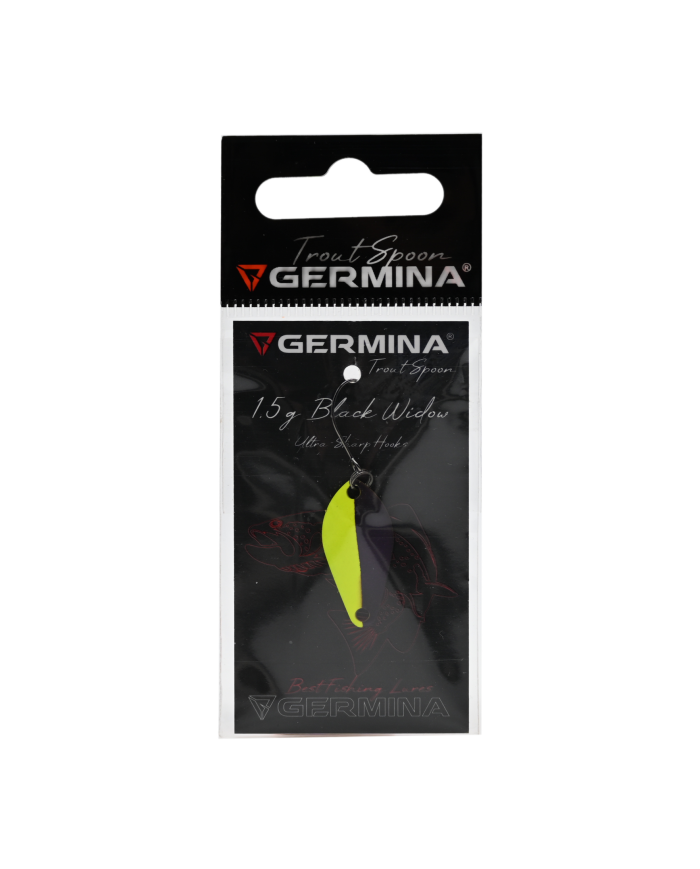 Błystka Wahadłowa GERMINA Trout Spoon 1.5g - Black Widow