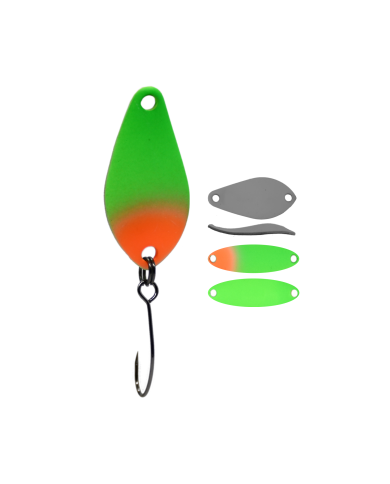 Błystka Wahadłowa GERMINA Trout Spoon 1.5g - Green Beetle Błystka Wahadłowa GERMINA Trout Spoon 1.5g - Green Beetle