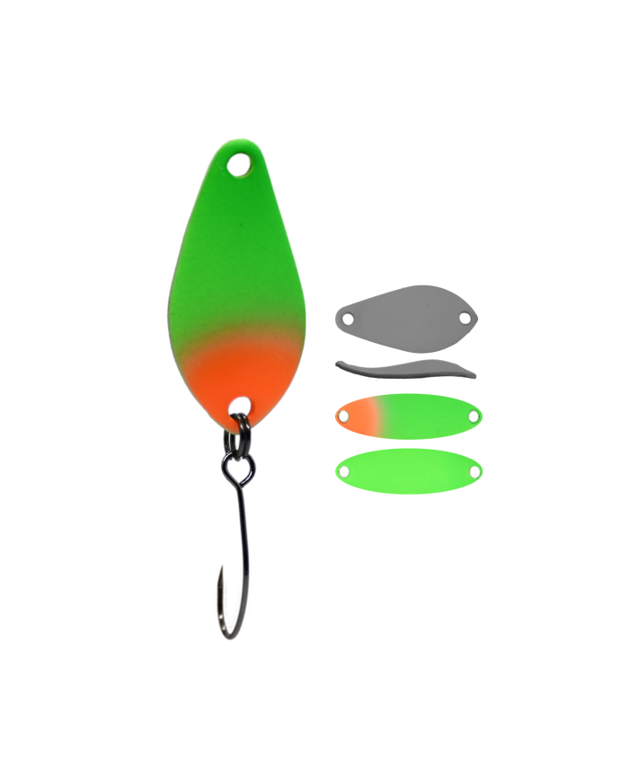 Błystka Wahadłowa GERMINA Trout Spoon 1.5g - Green Beetle