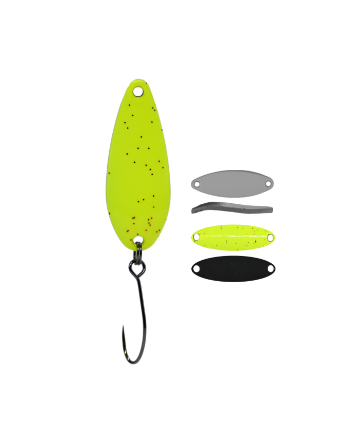 Błystka Wahadłowa GERMINA Trout Spoon 2g - Lemonade
