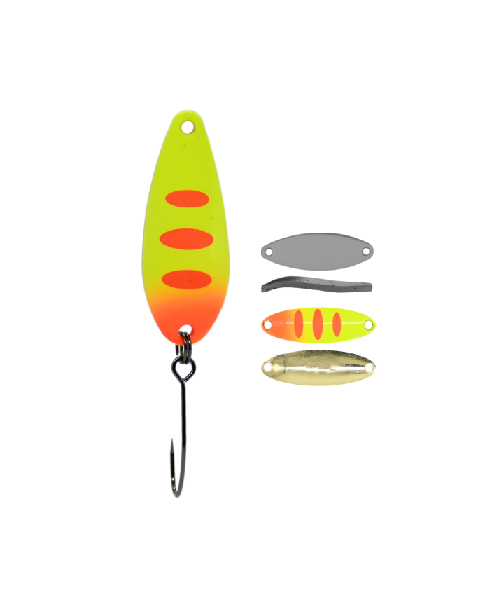 Błystka Wahadłowa GERMINA Trout Spoon 2g - Orange Tiger