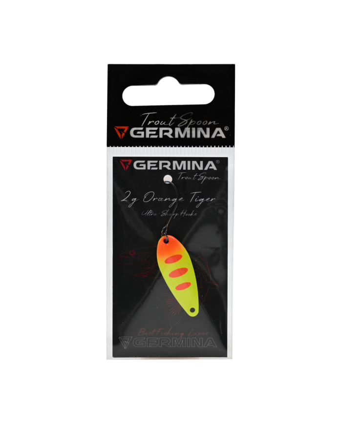 Błystka Wahadłowa GERMINA Trout Spoon 2g - Orange Tiger