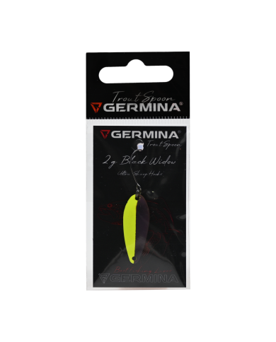 Błystka Wahadłowa GERMINA Trout Spoon 2g - Black Widow Błystka Wahadłowa GERMINA Trout Spoon 2g - Black Widow