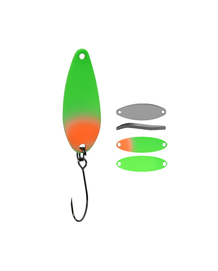 Błystka Wahadłowa GERMINA Trout Spoon 2g - Green Beetle