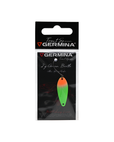 Błystka Wahadłowa GERMINA Trout Spoon 2g - Green Beetle Błystka Wahadłowa GERMINA Trout Spoon 2g - Green Beetle