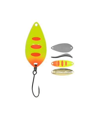Błystka Wahadłowa GERMINA Trout Spoon 2.5g - Orange Tiger Błystka Wahadłowa GERMINA Trout Spoon 2.5g - Orange Tiger
