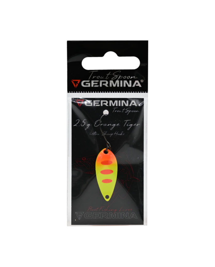 Błystka Wahadłowa GERMINA Trout Spoon 2.5g - Orange Tiger