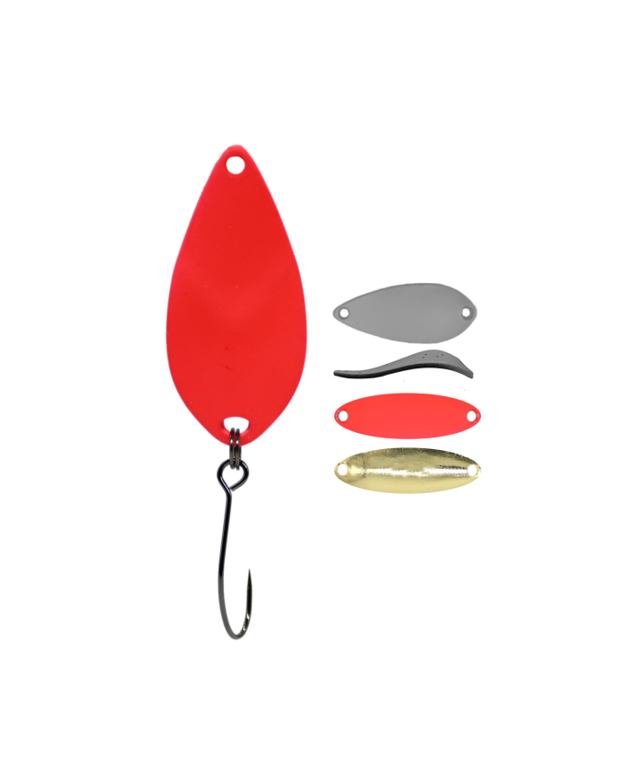 Błystka Wahadłowa GERMINA Trout Spoon 2.5g - Hot Gold