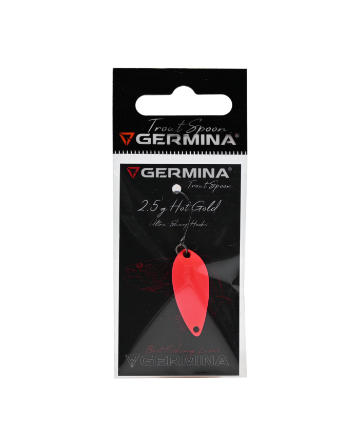Błystka Wahadłowa GERMINA Trout Spoon 2.5g - Hot Gold