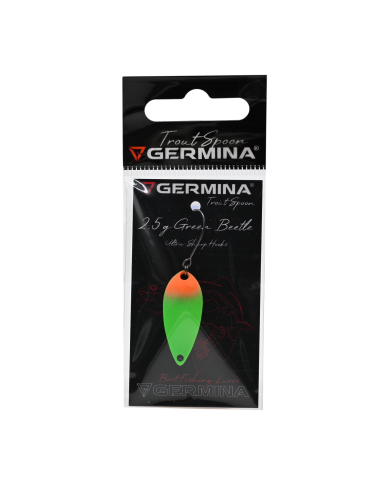 Błystka Wahadłowa GERMINA Trout Spoon 2.5g - Green Beetle Błystka Wahadłowa GERMINA Trout Spoon 2.5g - Green Beetle