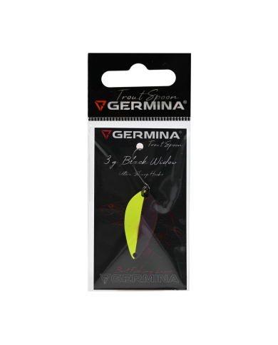 Błystka Wahadłowa GERMINA Trout Spoon 3g - Black Widow Błystka Wahadłowa GERMINA Trout Spoon 3g - Black Widow