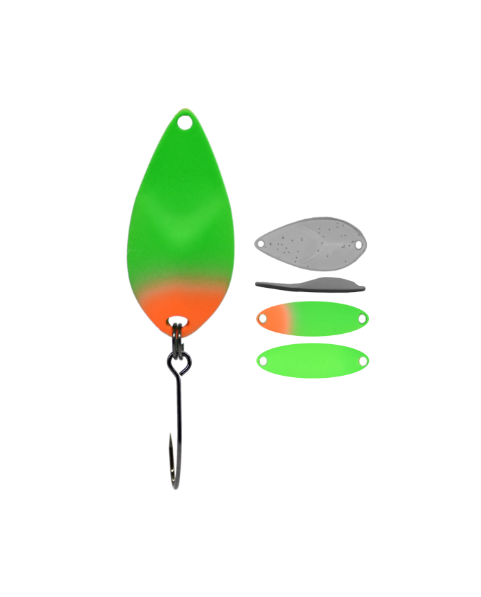 Błystka Wahadłowa GERMINA Trout Spoon 3g - Green Beetle