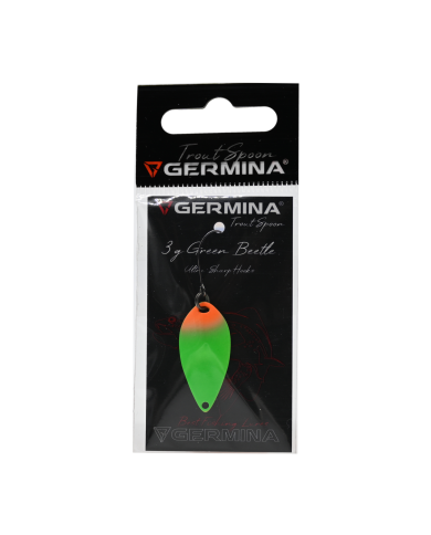 Błystka Wahadłowa GERMINA Trout Spoon 3g - Green Beetle Błystka Wahadłowa GERMINA Trout Spoon 3g - Green Beetle