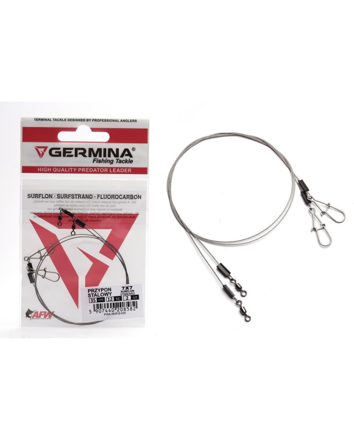 Przypon Stalowy Germina 7x7 Surflon 12kg Standard 35cm