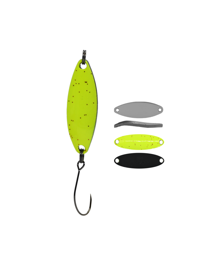 Błystka Wahadłowa GERMINA Trout Spoon 3.5g - Lemonade
