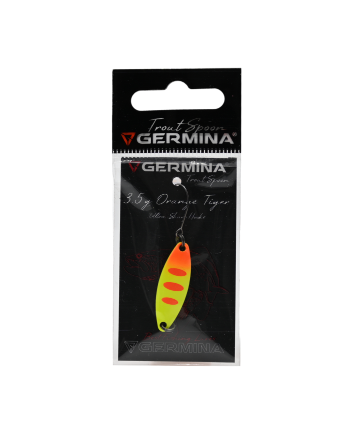 Błystka Wahadłowa GERMINA Trout Spoon 3.5g - Orange Tiger