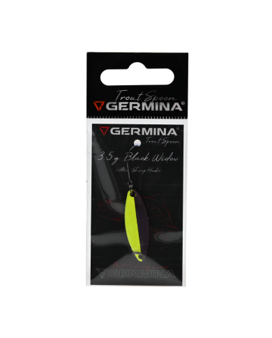 Błystka Wahadłowa GERMINA Trout Spoon 3.5g - Black Widow Błystka Wahadłowa GERMINA Trout Spoon 3.5g - Black Widow