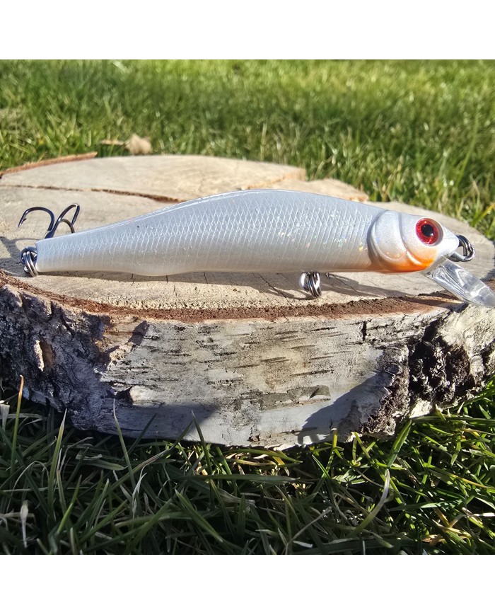 Wobler GERMINA Bleak 8cm 8g Ghost