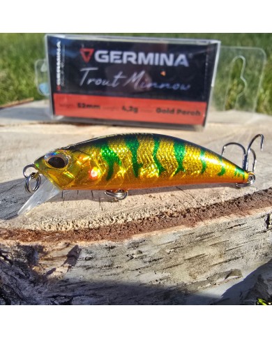 Wobler GERMINA Trout Minnow 5.2cm 4.2g Gold Perch Wobler GERMINA Trout Minnow 5.2cm 4.2g Gold Perch