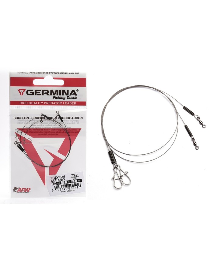 Przypon Stalowy Germina 7x7 Surflon 6kg Lite 20cm