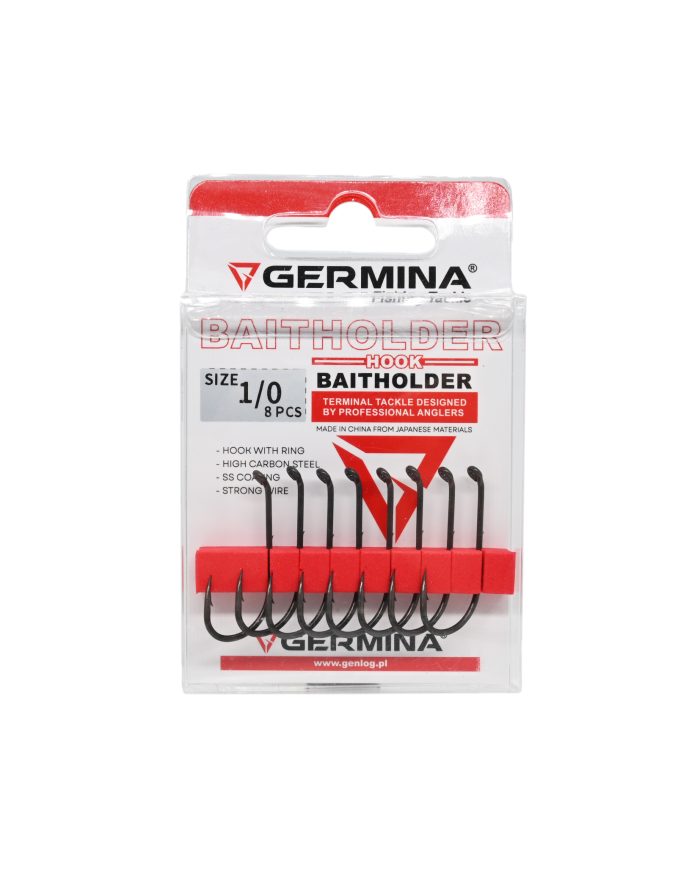 Haczyki GERMINA Baitholder roz. 1/0 - op. 8 szt.