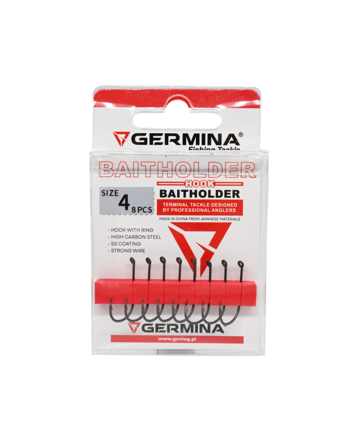 Haczyki GERMINA Baitholder roz. 4 - op. 8 szt.