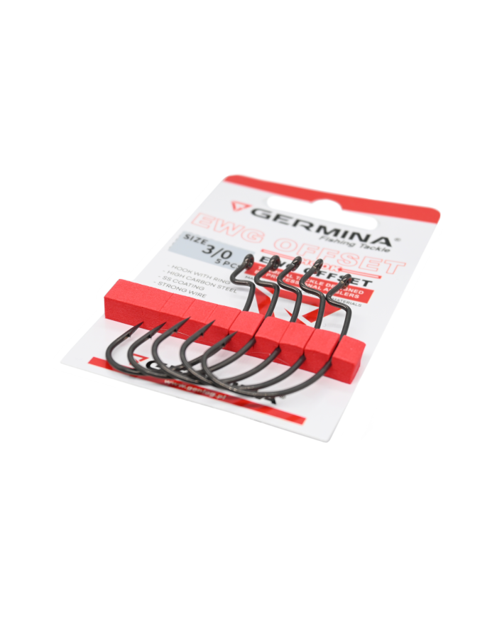 Haczyki GERMINA EWG Offset roz. 3/0 - op. 5 szt.