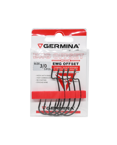 Haczyki GERMINA EWG Offset roz. 3/0 - op. 5 szt.