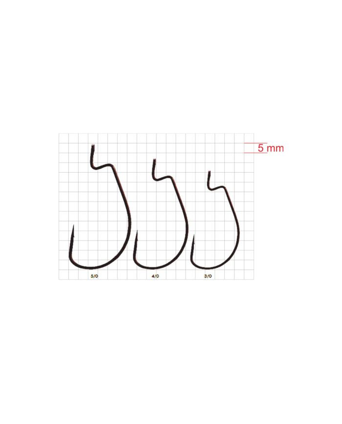 Haczyki GERMINA EWG Offset roz. 5/0 - op. 5 szt.