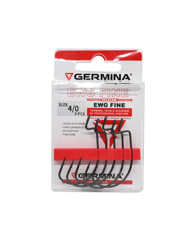 Haczyki GERMINA EWG Fine roz. 4/0 - op. 5 szt.