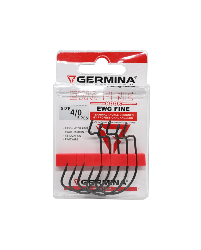 Haczyki GERMINA EWG Fine roz. 4/0 - op. 5 szt.