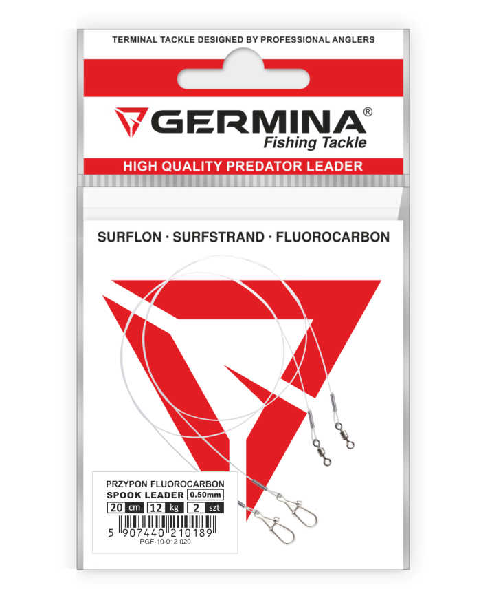 Przypon Germina Fluorocarbon 45 kg - 30 Cm