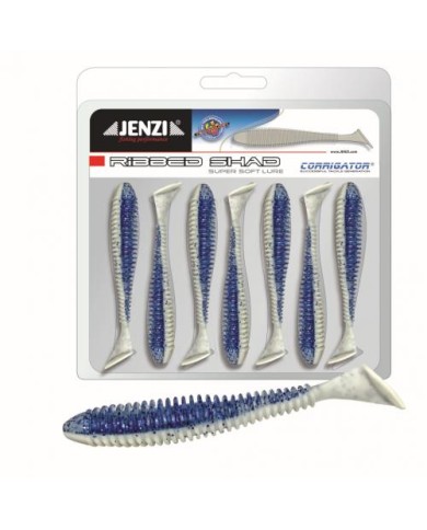 Guma Jenzi Stinger Hunter 10cm 4" - Blue-White Guma Jenzi Stinger Hunter 10cm 4" - Blue-White