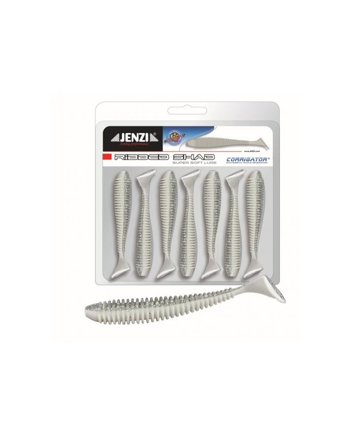 Guma Jenzi Stinger Hunter 10cm 4" - Silver-White