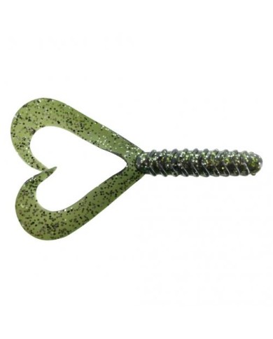 Guma Jenzi Double Tail-Twister 8cm 3" - Dark Green Guma Jenzi Double Tail-Twister 8cm 3" - Dark Green