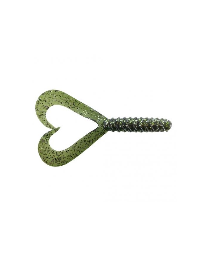 Guma Jenzi Double Tail-Twister 8cm 3" - Dark Green Guma Jenzi Double Tail-Twister 8cm 3" - Dark Green