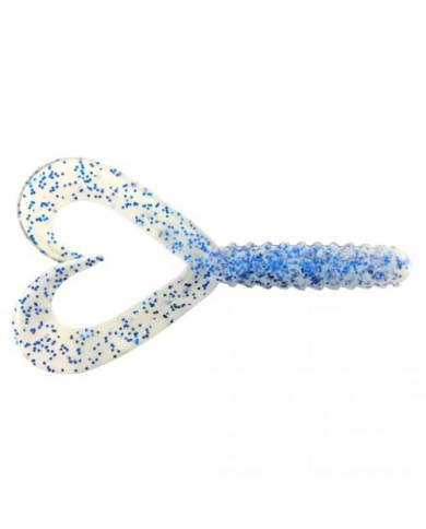 Guma Jenzi Double Tail-Twister 8cm 3" - Blue-White Guma Jenzi Double Tail-Twister 8cm 3" - Blue-White