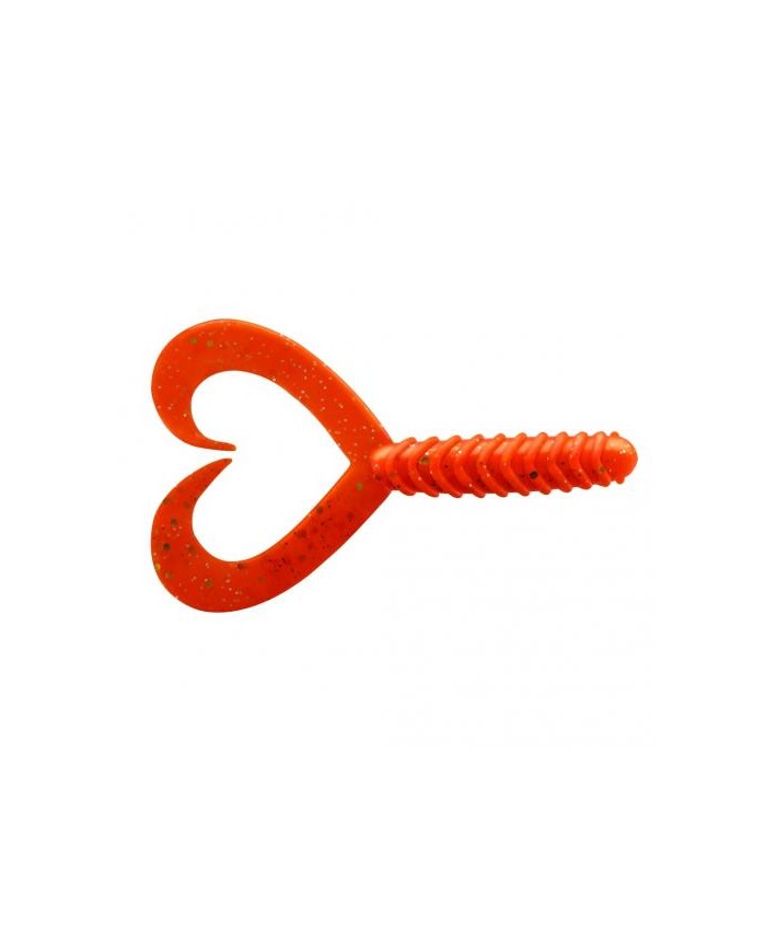 Guma Jenzi Double Tail-Twister 8cm 3" - Japan-Red