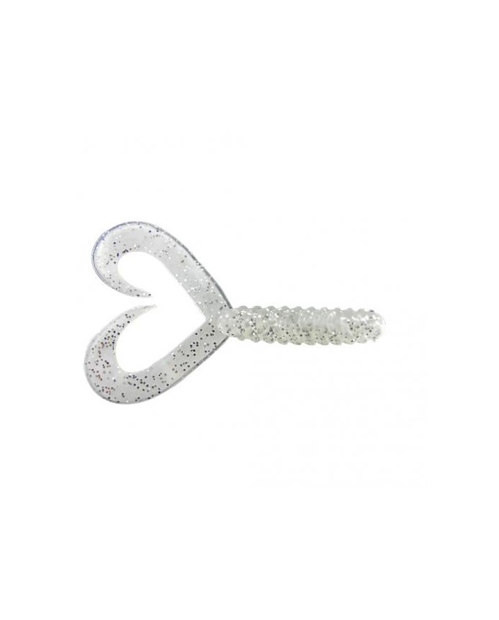 Guma Jenzi Double Tail-Twister 8cm 3" - Silver
