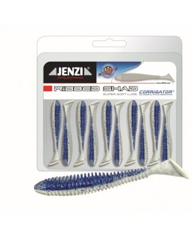 Guma Jenzi Stinger Hunter 8cm 3" - Blue-White Guma Jenzi Stinger Hunter 8cm 3" - Blue-White