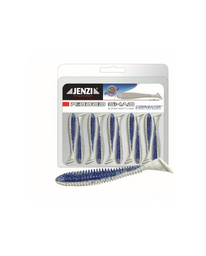 Guma Jenzi Stinger Hunter 8cm 3" - Blue-White