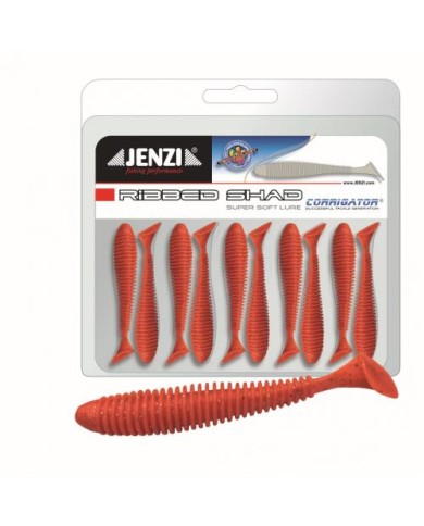 Guma Jenzi Stinger Hunter 8cm 3" - Japan-Red Guma Jenzi Stinger Hunter 8cm 3" - Japan-Red